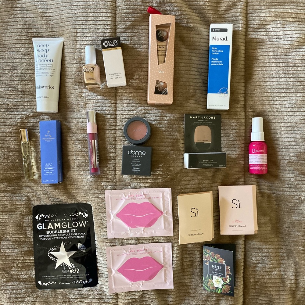 Variety of  sample products!